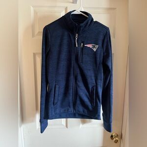 New England Patriots Navy fleece zip up Jacket